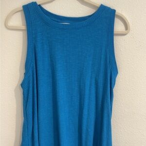Blue Sleeveless Top